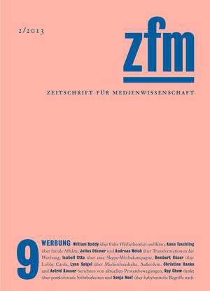 Gesellschaft für Medienwissenschaft (Hg.): Zeitschrift für Medienwissenschaft 9