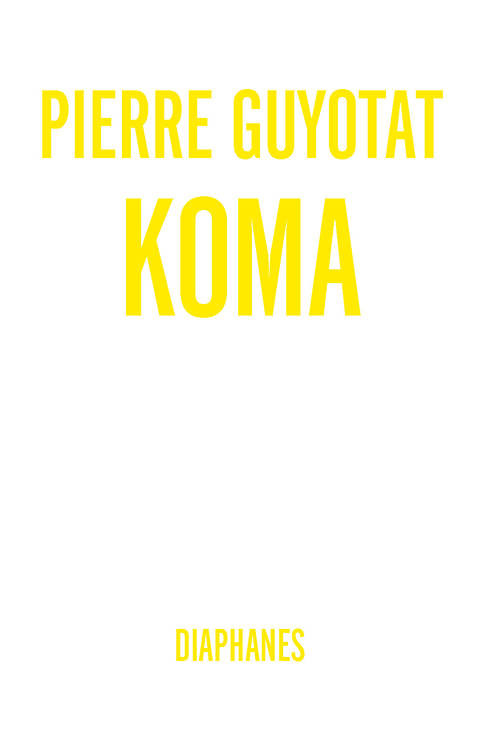 Pierre Guyotat: Koma